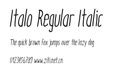Italo Regular Italic.ttf字體轉換器圖片