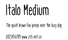 Italo Medium.ttf字體轉換器圖片