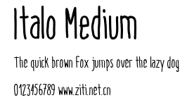Italo Medium.ttf字體轉換器圖片