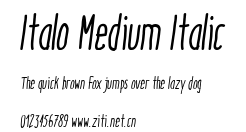 Italo Medium Italic.ttf字體轉換器圖片