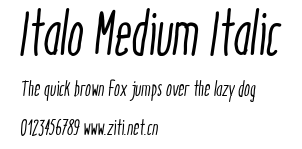 Italo Medium Italic.ttf字體轉換器圖片