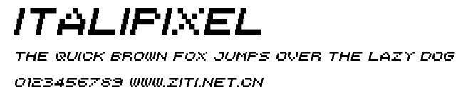 Italipixel.ttf字體轉換器圖片