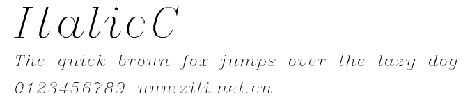 ItalicC.ttf字體轉換器圖片