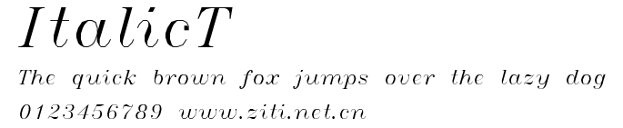 ItalicT.ttf字體轉換器圖片