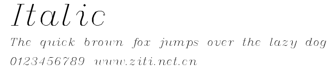 Italic.ttf字體轉換器圖片