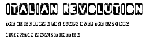 Italian Revolution.ttf字體轉換器圖片