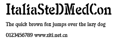 ItaliaSteDMedCon.ttf字體轉換器圖片