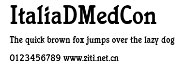 ItaliaDMedCon.ttf字體轉換器圖片
