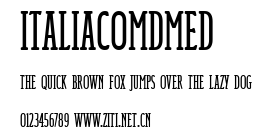 ItaliaComDMed.ttf字體轉換器圖片
