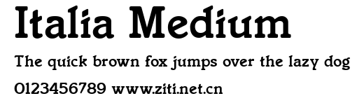 Italia Medium.ttf字體轉換器圖片
