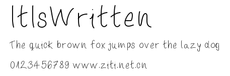 ItIsWritten.ttf字體轉換器圖片