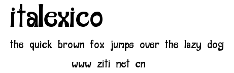 Italexico.ttf字體轉換器圖片