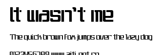 It wasn't me.ttf字體轉換器圖片