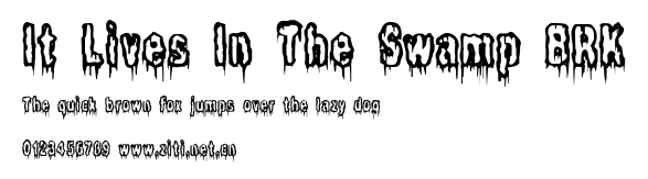 It Lives In The Swamp BRK.ttf字體轉換器圖片