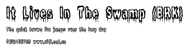 It Lives In The Swamp (BRK).ttf字體轉換器圖片