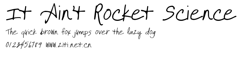 It Ain't Rocket Science.ttf字體轉換器圖片