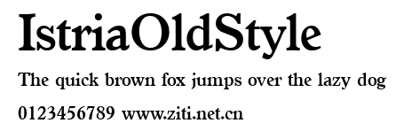 IstriaOldStyle.ttf字體轉換器圖片