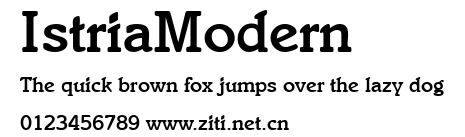 IstriaModern.ttf字體轉換器圖片