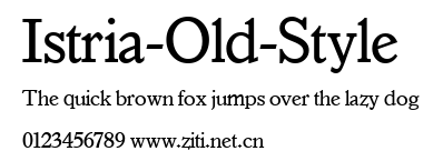 Istria-Old-Style.ttf字體轉換器圖片