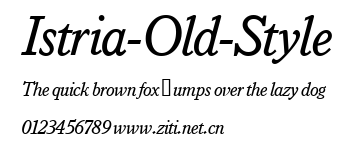 Istria-Old-Style.ttf字體轉換器圖片