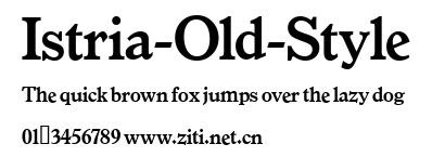 Istria-Old-Style.ttf字體轉換器圖片