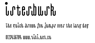 Isterburk.ttf字體轉換器圖片