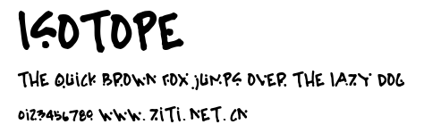 Isotope.ttf字體轉換器圖片
