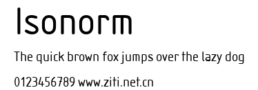 Isonorm.ttf字體轉換器圖片