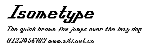 Isometype.ttf字體轉換器圖片