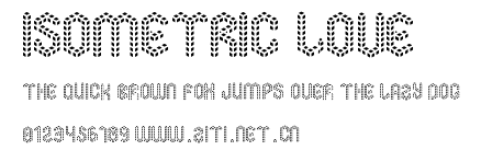 Isometric Love.ttf字體轉換器圖片