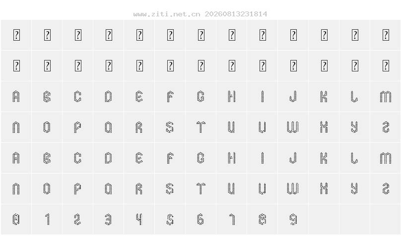 字符映射圖
