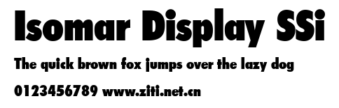 Isomar Display SSi.ttf字體轉換器圖片