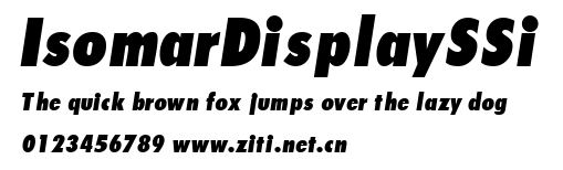 IsomarDisplaySSi.ttf字體轉換器圖片