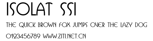 Isolat SSi.ttf字體轉換器圖片