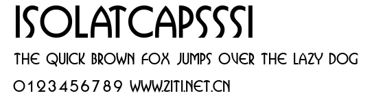 IsolatCapsSSi.ttf字體轉換器圖片