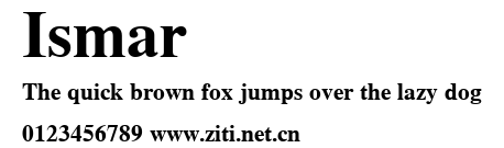 Ismar.ttf字體轉換器圖片