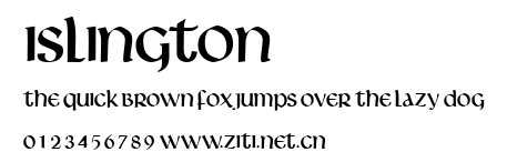 Islington.ttf字體轉換器圖片