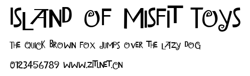 Island of Misfit Toys.ttf字體轉換器圖片