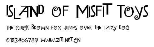 Island of Misfit Toys.ttf字體轉換器圖片