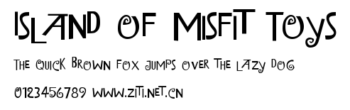 Island of Misfit Toys.ttf字體轉換器圖片