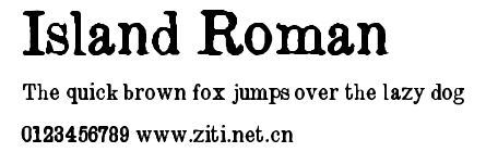 Island Roman.ttf字體轉換器圖片