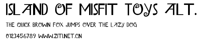 Island of Misfit Toys Alt..ttf字體轉換器圖片