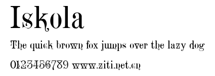 Iskola.ttf字體轉換器圖片