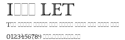 Isis LET.ttf字體轉換器圖片