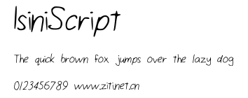 IsiniScript.ttf