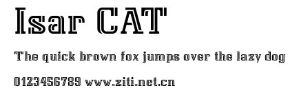 Isar CAT.ttf字體轉換器圖片