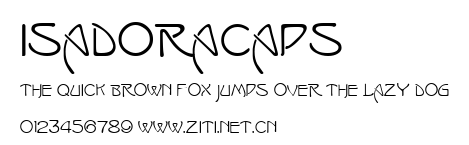 IsadoraCaps.ttf字體轉換器圖片