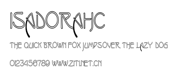 IsadoraHC.ttf字體轉換器圖片