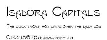Isadora Capitals.ttf字體轉換器圖片