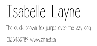 Isabelle Layne.ttf字體轉換器圖片